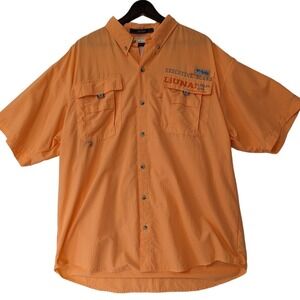 Columbia Bahama Shirt Executive Board Liuna Local 630 Size XL‎ Fishing Vented
